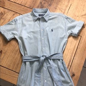 NWOT Polo Ralph Lauren chambray belted shirt dress
